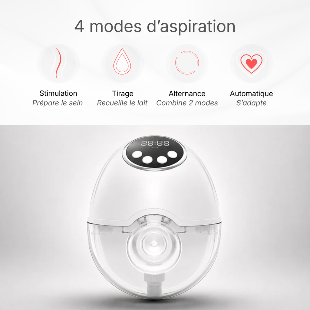 Tire lait à 4 modes d'aspiration BB amour