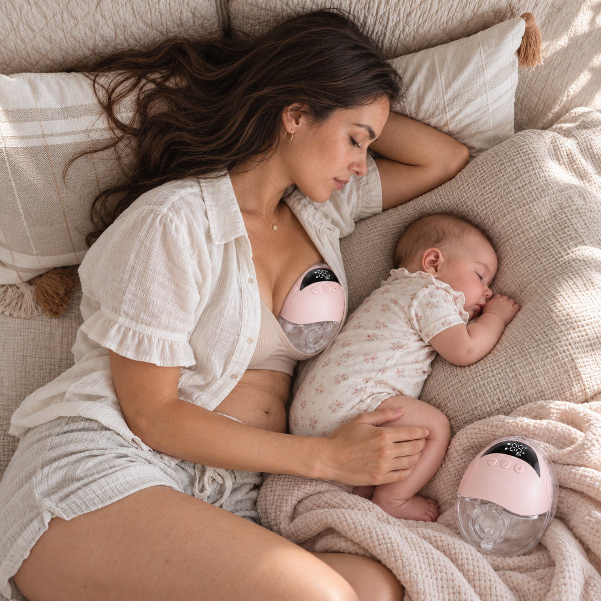 bb-amour_collection_tire_lait_grando_rose_maman_et_bebe_repos_paisible_avec_tire-laits_grando_roses