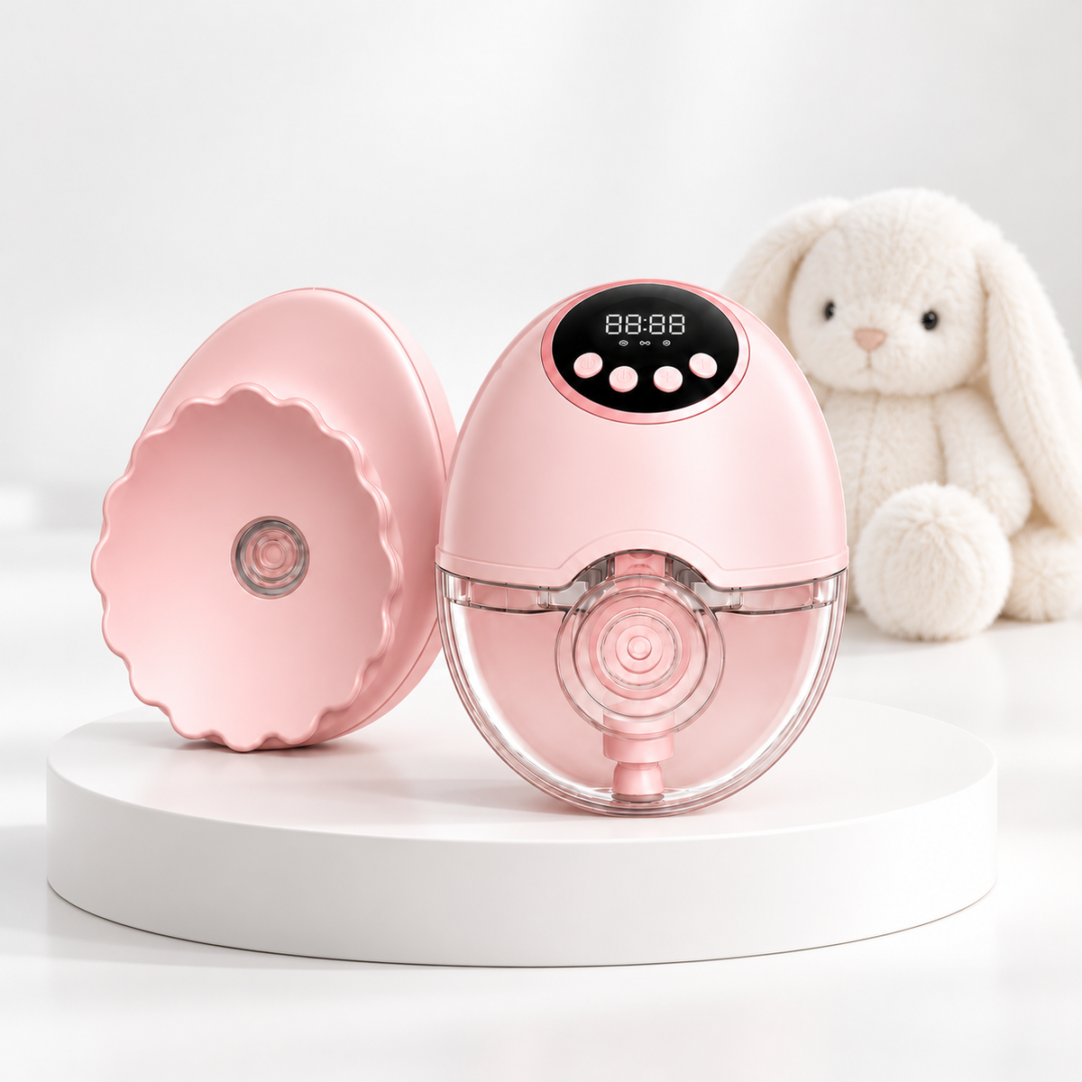 Tire lait électrique portable SÉRÉNITÉ ROSE, 2 appareils