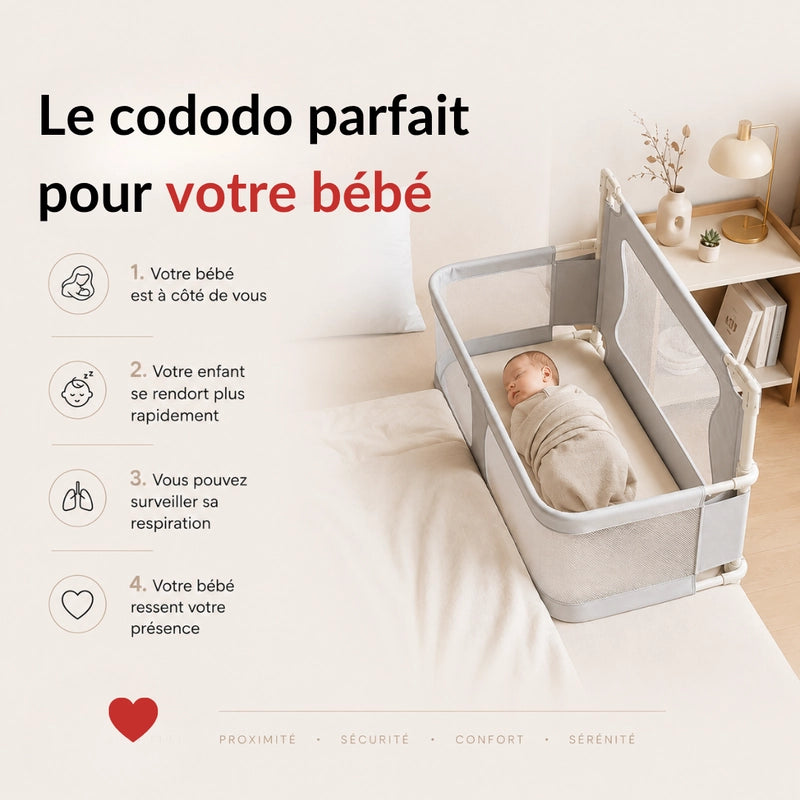cododo lit de chevet parfait pour bébé