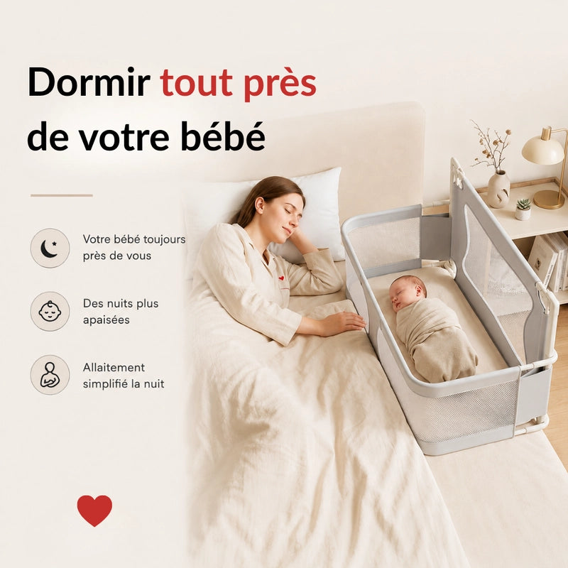 lit de chevet cododo, prêt de votre bébé