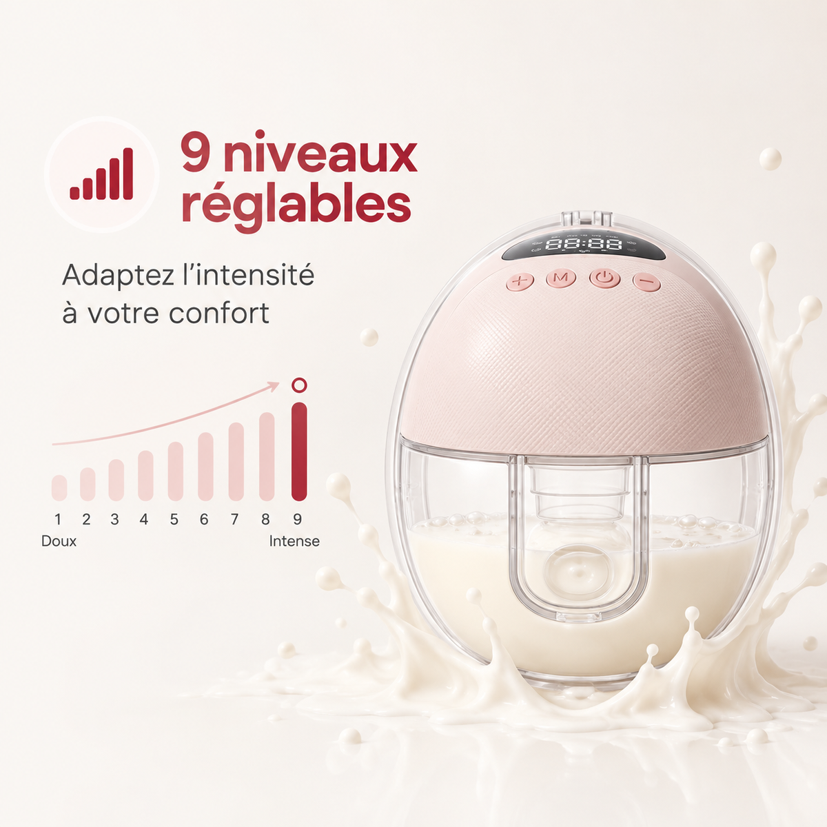 Tire lait électrique NUDE CONFORT, 2 appareils