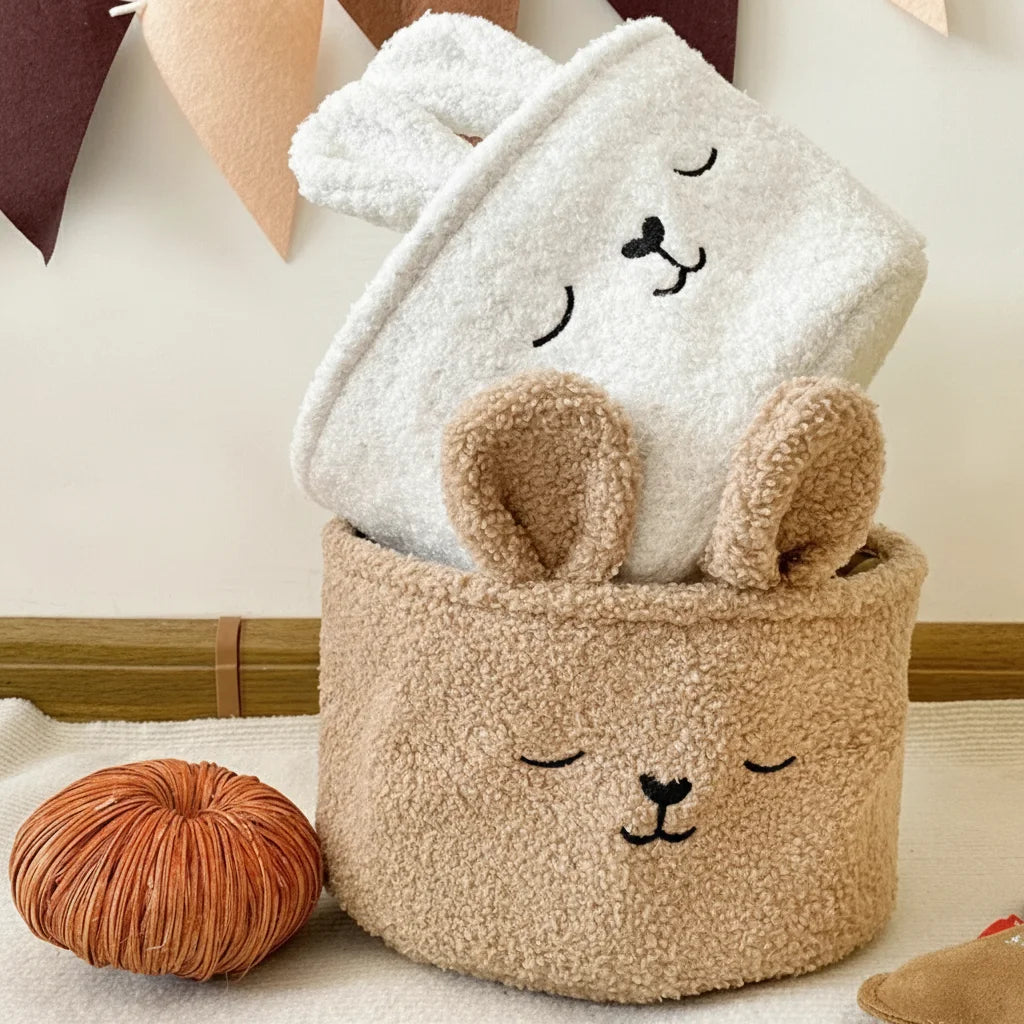 panier de rangement lapin bb amour