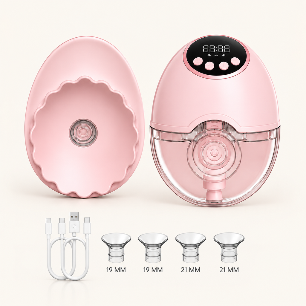 Tire lait électrique portable SÉRÉNITÉ ROSE, 2 appareils